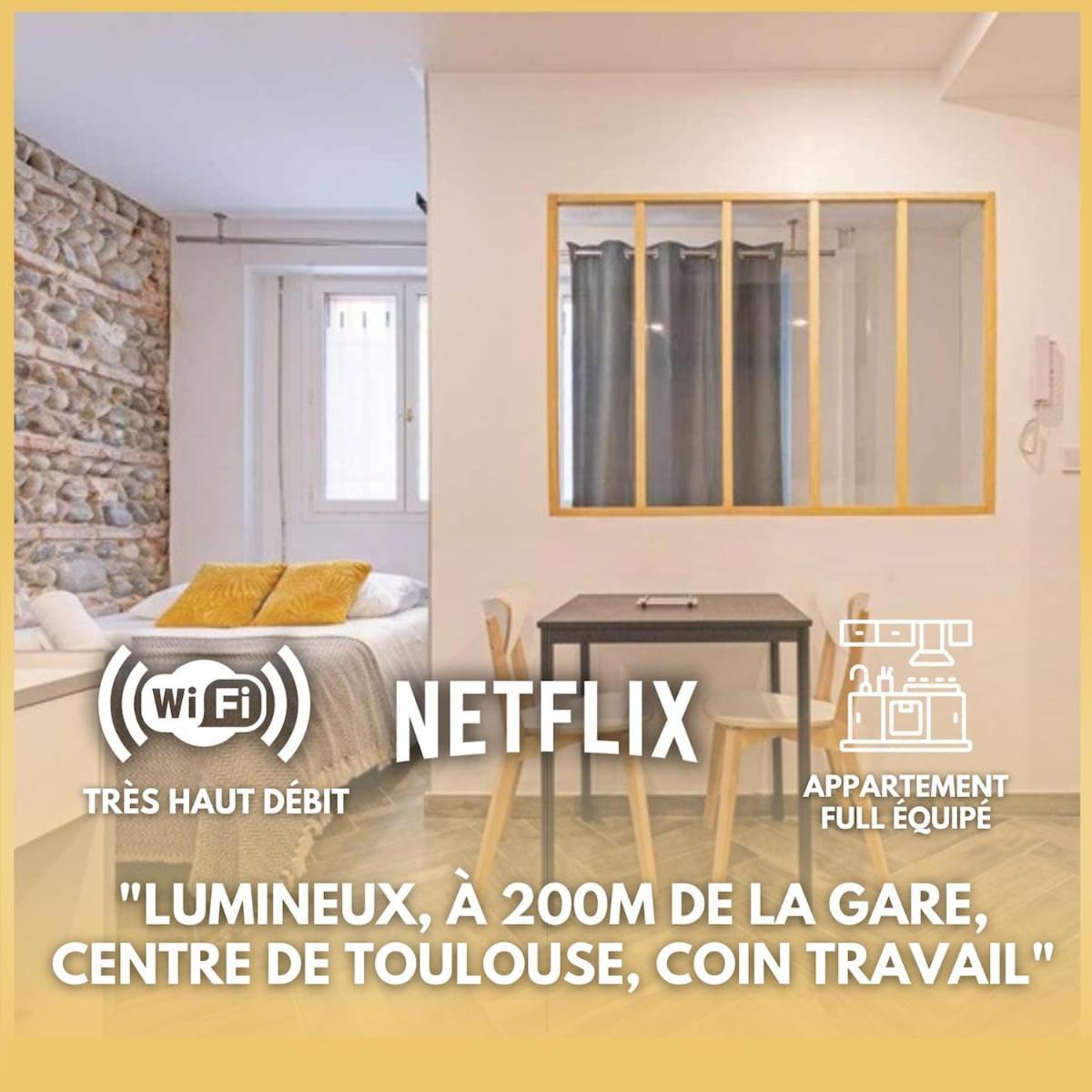 Grand Studio Avec Espace De Travail Toulouse Extérieur photo